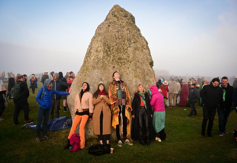 This was the first time members of the public have been allowed to attend the solstice in person since 2019. For the past two years, the sunrise was streamed online because of the pandemic. Getty Images