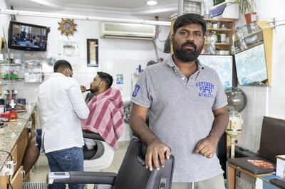 DUBAI, UNITED ARAB EMIRATES. 24 APRIL 2018. Seril Shihab comments about the social media posts showing a model posing in Satwa from his father’s barbershop in Satwa. (Photo: Antonie Robertson/The National) Journalist: Anna Zacharias. Section: National.