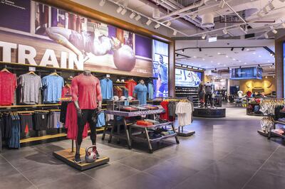 The new Under Armour store in Dubai Mall stocks an equestrian collection by Godolphin. Under Armour