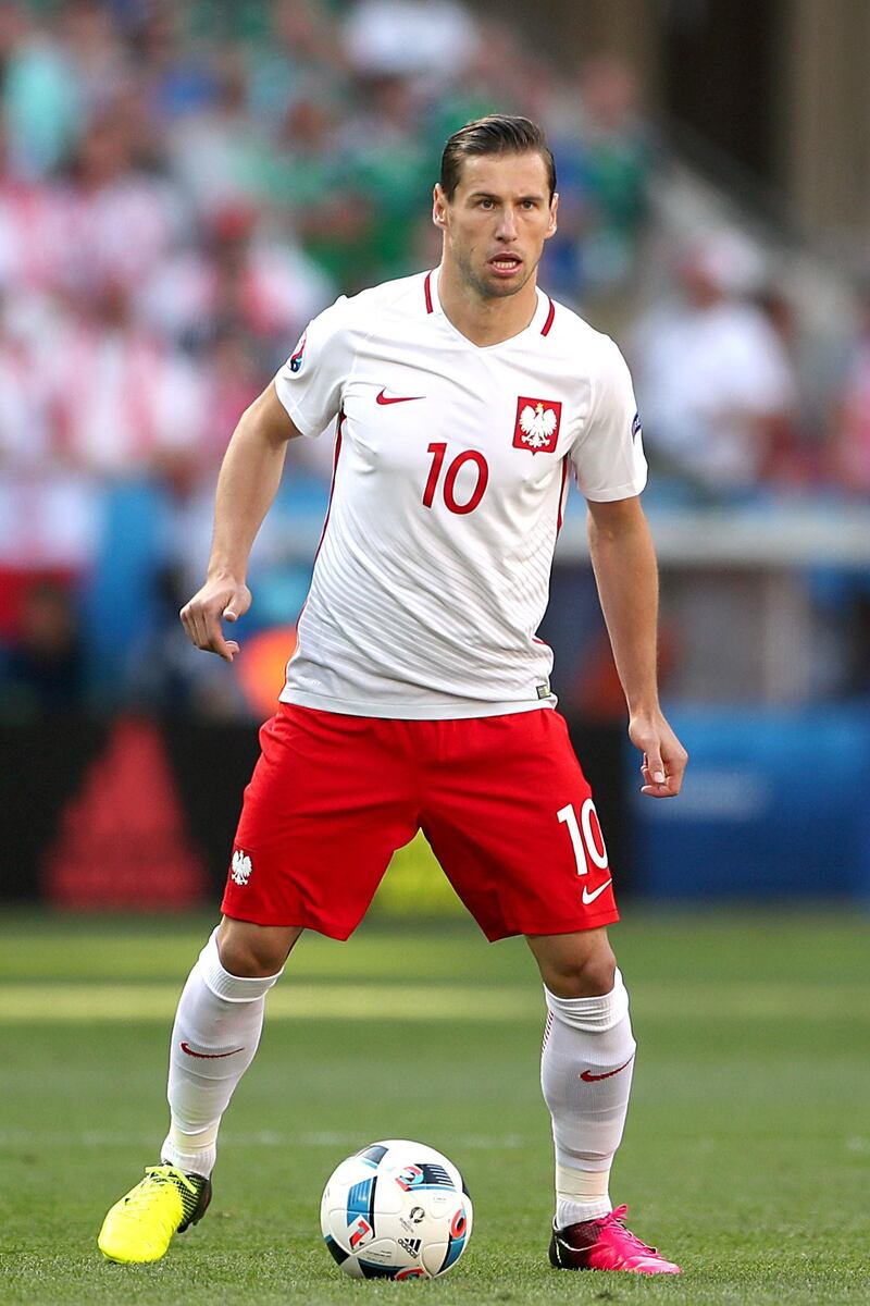 File photo dated 12-06-2016 of Poland's Grzegorz Krychowiak. Issue date: Tuesday March 30, 2021. PA Photo. Poland's preparations for their World Cup qualifier against England have suffered a further blow after they reported two more positive cases of coronavirus. See PA story SOCCER England Poland. Photo credit should read Nick Potts/PA Wire.