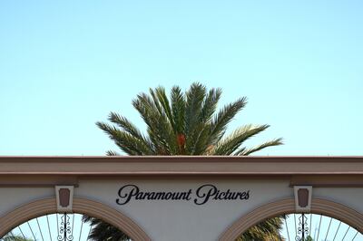 Main entrance to Paramount Studios in Los Angeles, California. The Redstone family owns a majority of the voting stock in Paramount through National Amusements, a family holding company. EPA