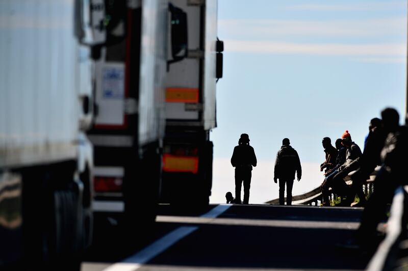 Migrants continue to try to board lorries bound for the United Kingdom. Getty Images