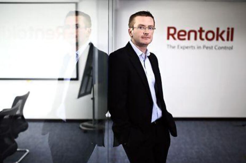 James Nicholson, the UAE general manager for the pest control company Rentokil. Sarah Dea / The National