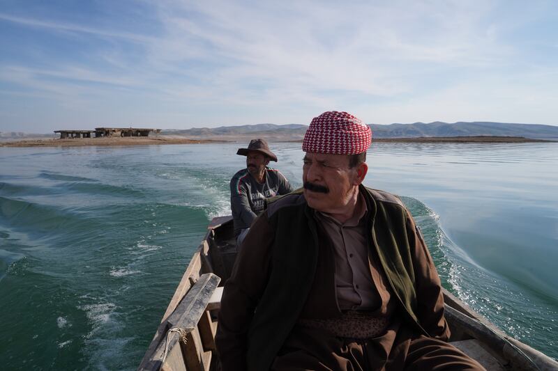 Hamza Eido is the mukhtar, or head, of the new Khanki village