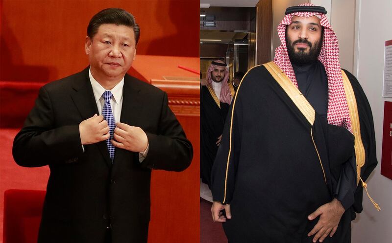 epa06710084 Chinese President Xi Jinping adjusts his attire during an event celebrating the 200th year anniversary of the birth of German philosopher Karl Marx at the Great Hall of the People (GHOP) in Beijing, China, 04 May 2018. EPA/HOW HWEE YOUNG

Saudi Arabia's Crown Prince Mohammed bin Salman Al Saud is being escorted into a meeting at the United Nations, Tuesday, March 27, 2018. (Eskinder Debebe/United Nations via AP)