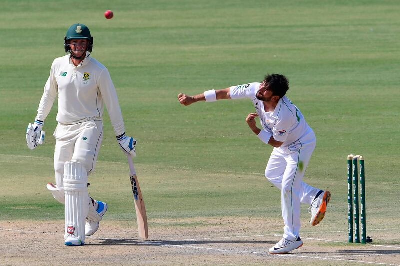 Pakistan bowler Yasir Shah in action. AFP
