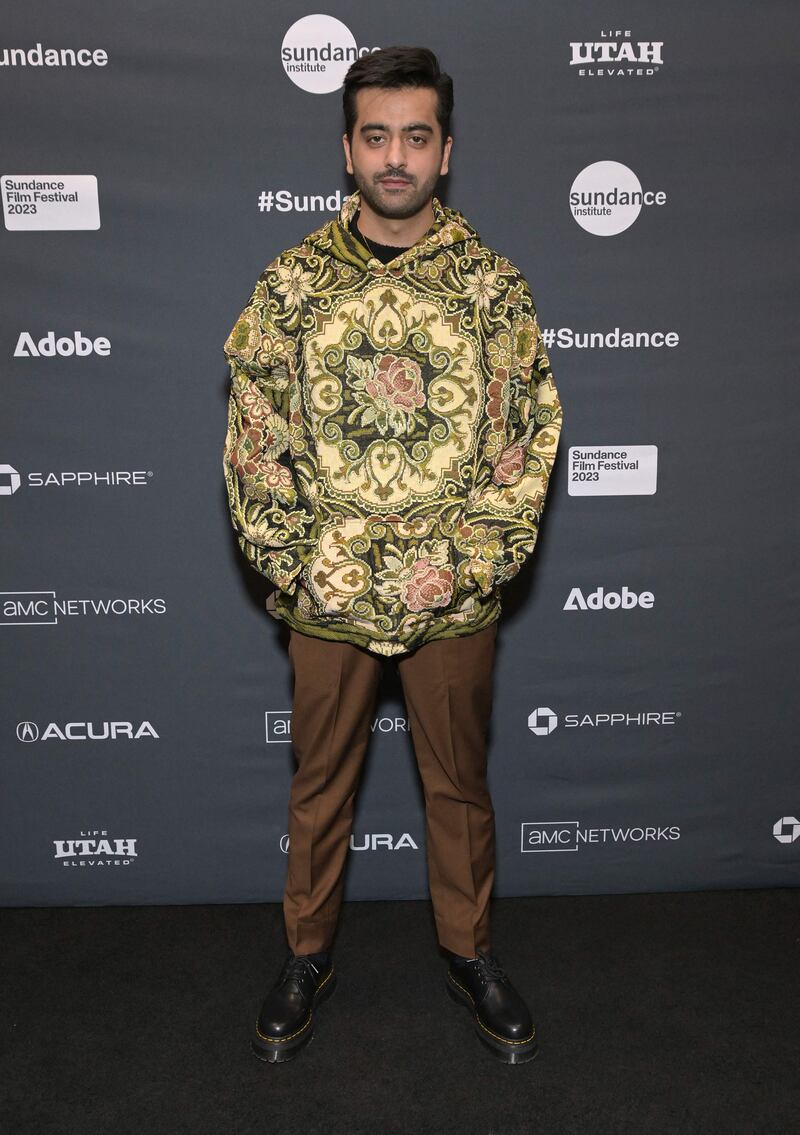 Saim Sadiq attends the Joyland premiere at Park Avenue Theater on January 21. Getty Images via AFP