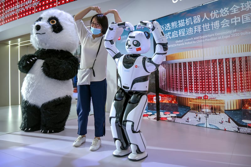 The robot was customised by Chinese company UBTech. AP