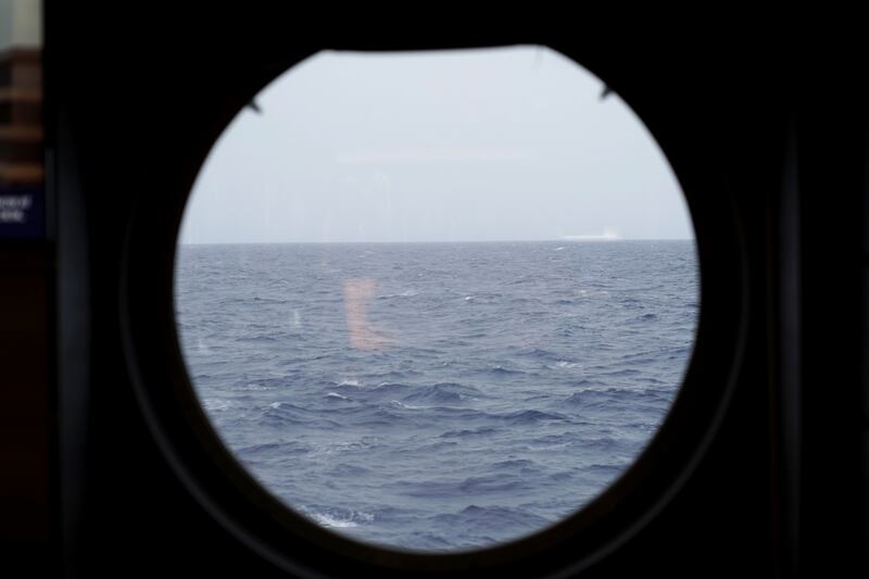 Guests onboard a luxury cruise ship enjoy uninterrupted views of the Red Sea in Jeddah, Saudi Arabia. Reuters