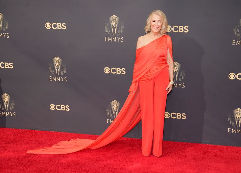 Catherine O'Hara in a Cong Tri jumpsuit. AP