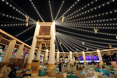 Majlis of the World, which is specially put up for Ramadan at Global Village. Chris Whiteoak / The National