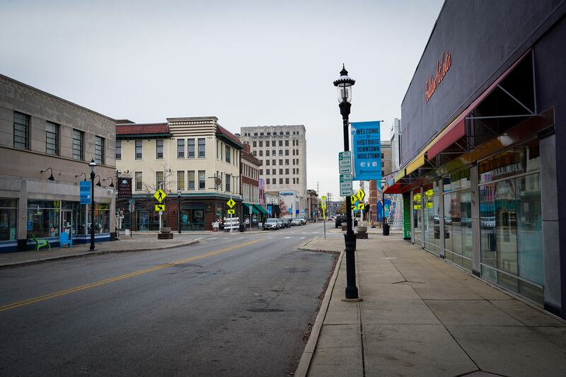 Historic downtown Middletown, Ohio.