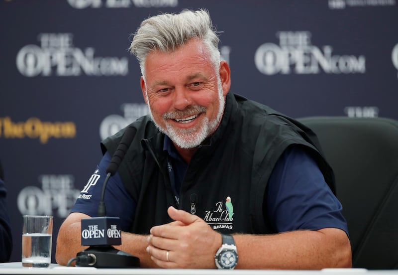 Golf - The 148th Open Championship - Royal Portrush Golf Club, Portrush, Northern Ireland - July 15, 2019  Northern Ireland's Darren Clarke during a press conference  REUTERS/Paul Childs