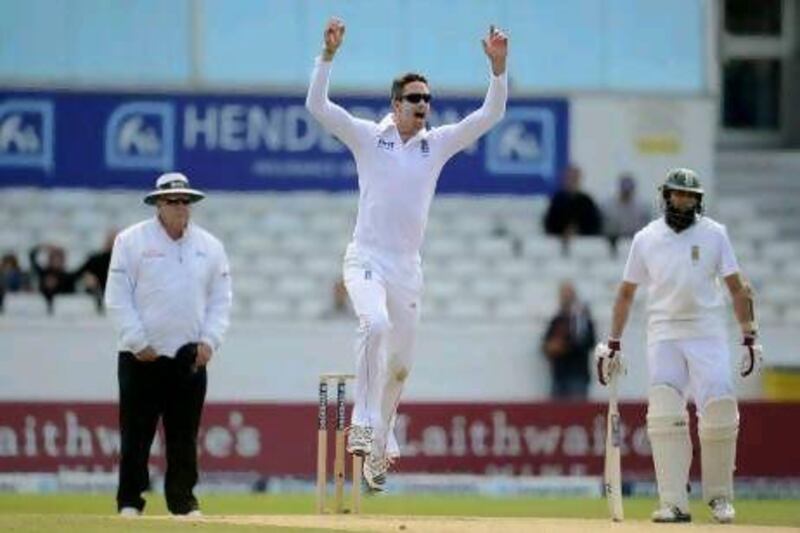 Kevin Pietersen took three South African wickets for 52 runs - his best bowling figures in Tests. Philip Brown / Reuters