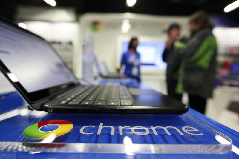 A Chromebook laptop. Chris Ratcliffe / Bloomberg