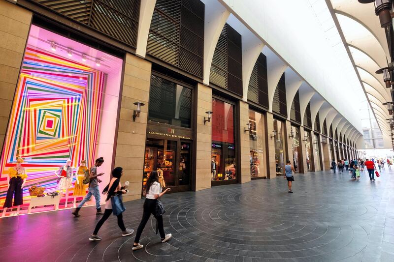 P5CFPX Interior of new modern Beirut Souks retail development in Downtown Beirut, Lebanon