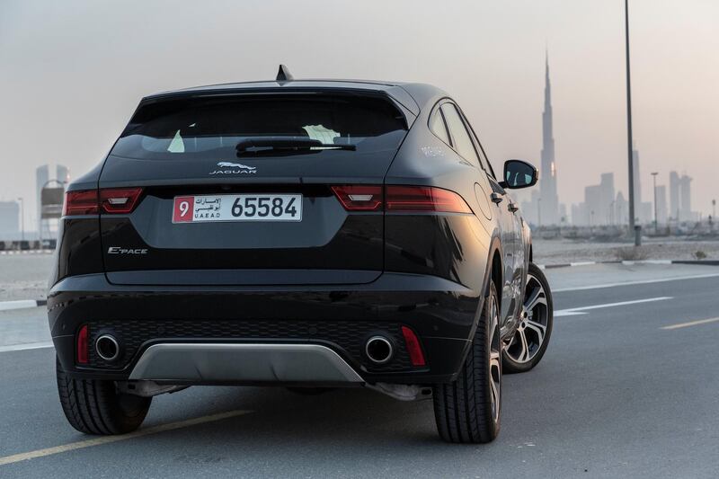 The Jaguar E-Pace tested in Dubai. Antonie Robertson / The National