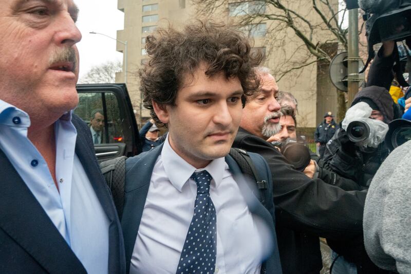 Former FTX chief executive Sam Bankman-Fried arrives on the day of his hearing at Manhattan federal court in New York. Reuters