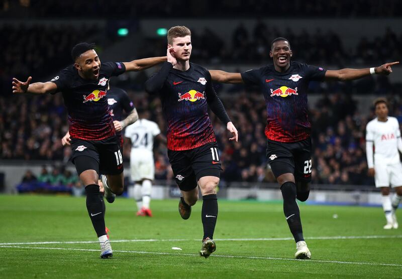 RB Leipzig (1) v Tottenham (0), Tuesday, KO: midnight: Without a win in their last five matches, two main strikers out injured, a manager publicly humiliating his own players, and a goal down from the first leg, It would be something of a shock if Spurs managed to turnaround this scoreline. Leipzig are a tough nut to crack as well, with the joint meanest defence in the Bundesliga coming up against a side who played midfielder Dele Alli up front in their last match. Spurs manager Jose Mourinho will need to inspire something special to flip the script here. Getty. PREDICTION: RB Leipzig 2 v Tottenham 1; Leipzig win 3-1 on aggregate.