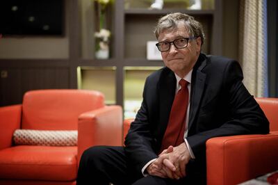 (FILES) In this file photo US Microsoft founder, Co-Chairman of the Bill & Melinda Gates Foundation, Bill Gates, poses for a picture on October 9, 2019, in Lyon, central eastern France, during the funding conference of Global Fund to Fight AIDS, Tuberculosis and Malaria. Microsoft on Friday announced that co-founder Bill Gates has left its board of directors to devote more time to philanthropy. / AFP / JEFF PACHOUD
