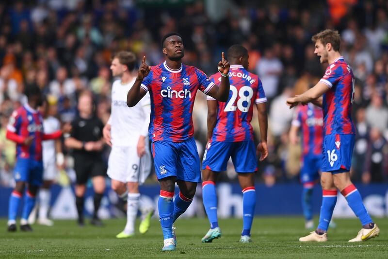 Marc Guehi of Crystal Palace celebrates after scoring their first goal. Getty 