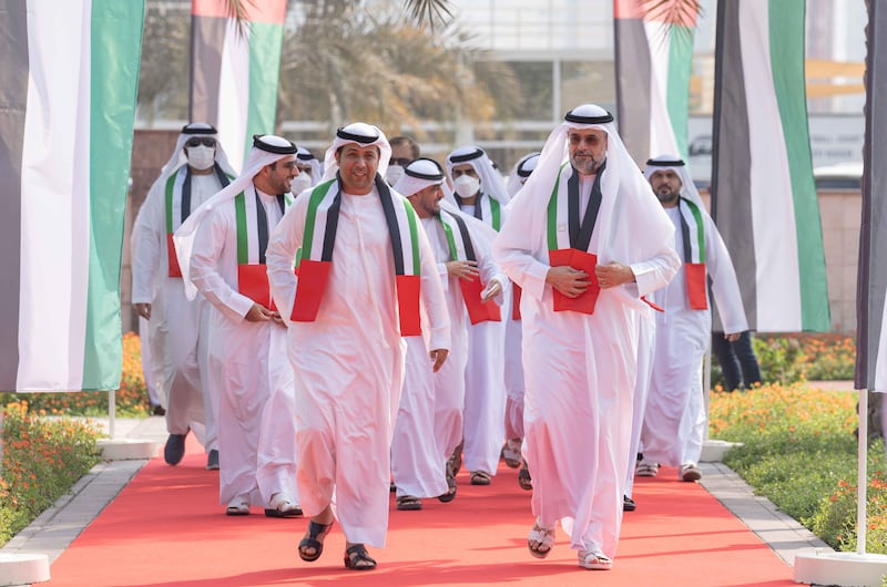 The Crown Prince of Sharjah attends the celebrations.  WAM