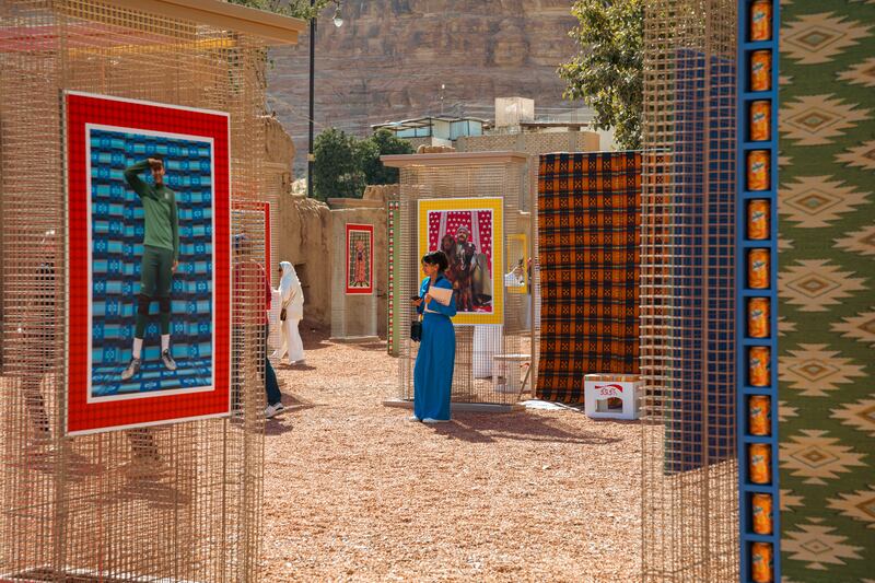 Hajjaj set up an outdoor studio at Madrasat Addeera last year, where he took portraits of residents and visitors