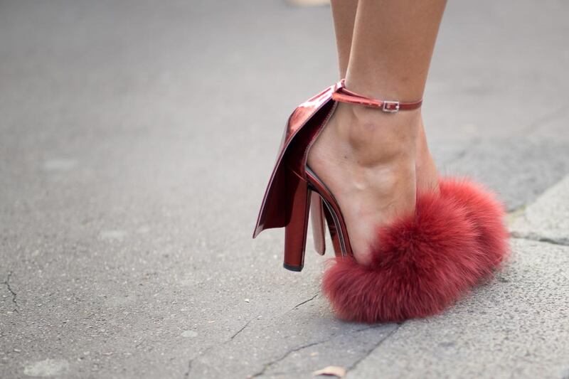 A guest in Alexander Wang during Paris Fashion Week, September 2014. Timur Emek / Getty Images