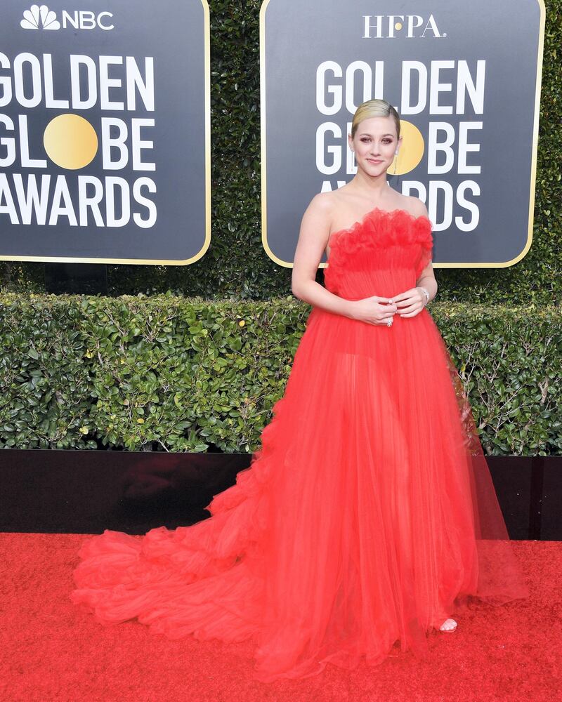 BEVERLY HILLS, CALIFORNIA - JANUARY 06: Lili Reinhart attends the 76th Annual Golden Globe Awards held at The Beverly Hilton Hotel on January 06, 2019 in Beverly Hills, California. (Photo by George Pimentel/WireImage)