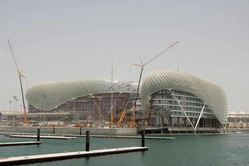 YAS ISLAND, ABU DHABI, UNITED ARAB EMIRATES - July 9, 2009: The Yas Hotel on Yas Island. 
( Ryan Carter / The National )

*** For Business story by Bradley Hope ***  *** Local Caption ***  RC032-YasIsland.JPG