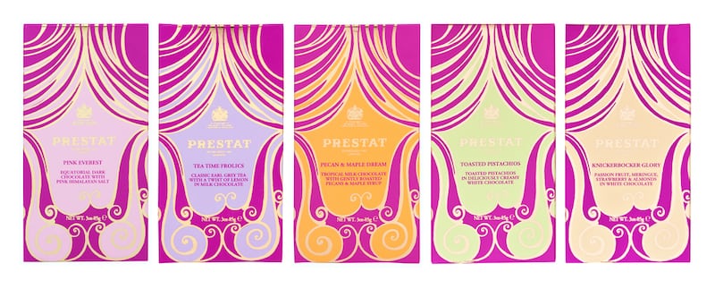 Prestat chocolates will be available at a pop-up shop in Harvey Nichols Dubai till February 2015. Courtesy: Prestat