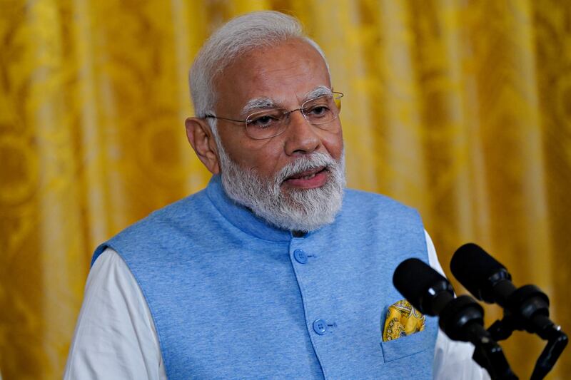 India's Prime Minister Narendra Modi on his visit to the UAE will discuss a range of issues with senior leaders. EPA