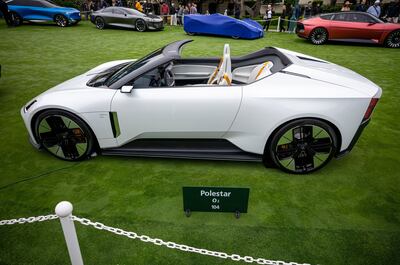 The Polestar O2 concept vehicle at the 2022 Pebble Beach Concours d'Elegance in Monterey. David Paul Morris / Bloomberg