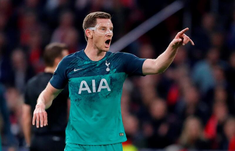 Jan Vertonghen: 8/10. Played in a protective mask following last week's facial injury in the first leg. Dependable and nearly scored with a late header. Reuters