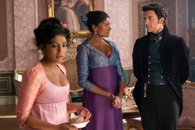 The linguistic oversights didn't ruin the show for  journalist Reem Khokhar, who said: 'It has such diverse casting for the Regency period, which helped me suspend my disbelief enough to look past colour and just enjoy them as characters.'