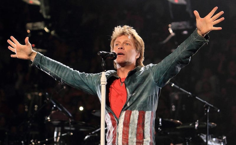 Jon Bon Jovi performs with his band in Philadelphia. Owen Sweeney / Invision / AP Photo 