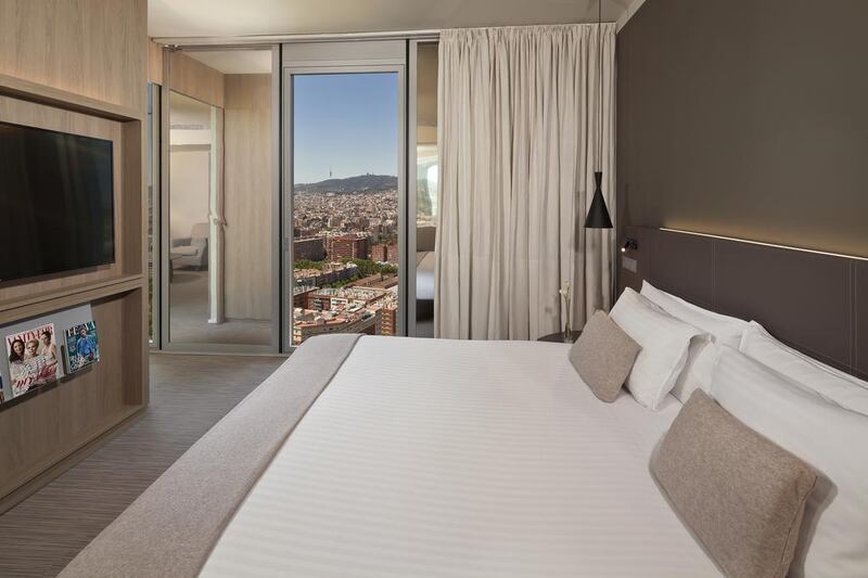 The Level Junior Suite at Meliá Barcelona Sky. Courtesy Meliá