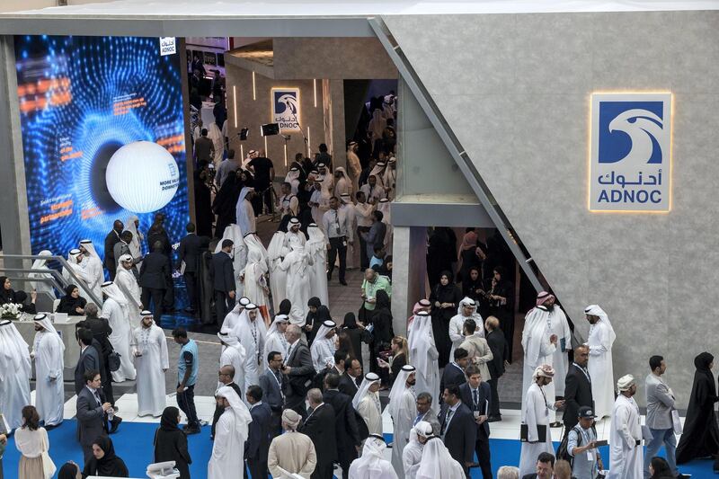 ABU DHABI, UNITED ARAB EMIRATES. 05 November 2019. General show image from the third day of ADIPEC at ADNOC. (Photo: Antonie Robertson/The National) Journalist: None. Section: National.
