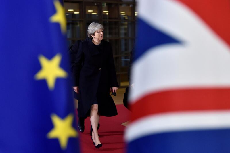 British Prime Minister Theresa May arrives for the EU summit in Brussels, Belgium, December 14, 2017. REUTERS/Eric Vidal     TPX IMAGES OF THE DAY