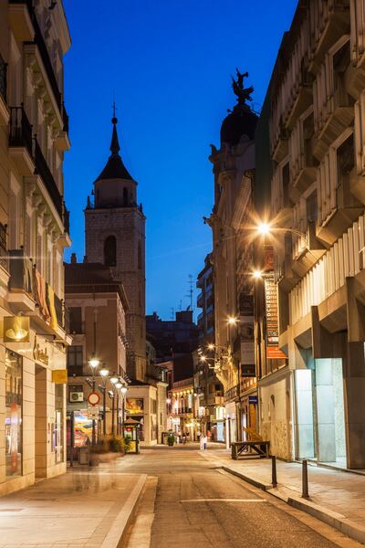 Church of Santiago Apostol in Valladolid. 
Valladolid, Castile and Leon, Spain. Getty Images