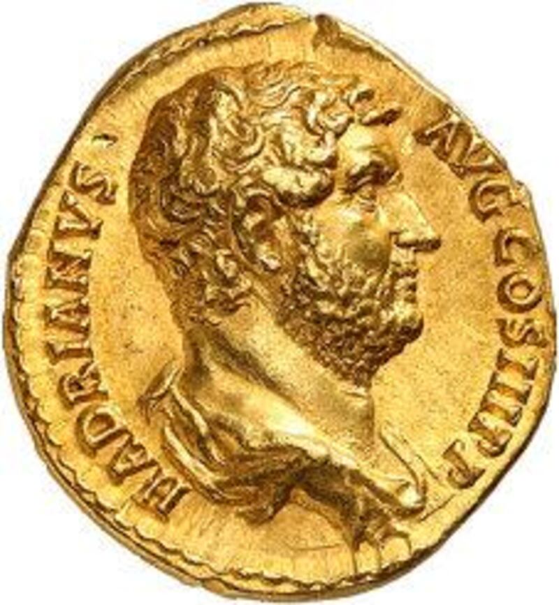 Roman Empire, Hadrian (r. 117-138 AD), gold aureus, Rome, 7.46g