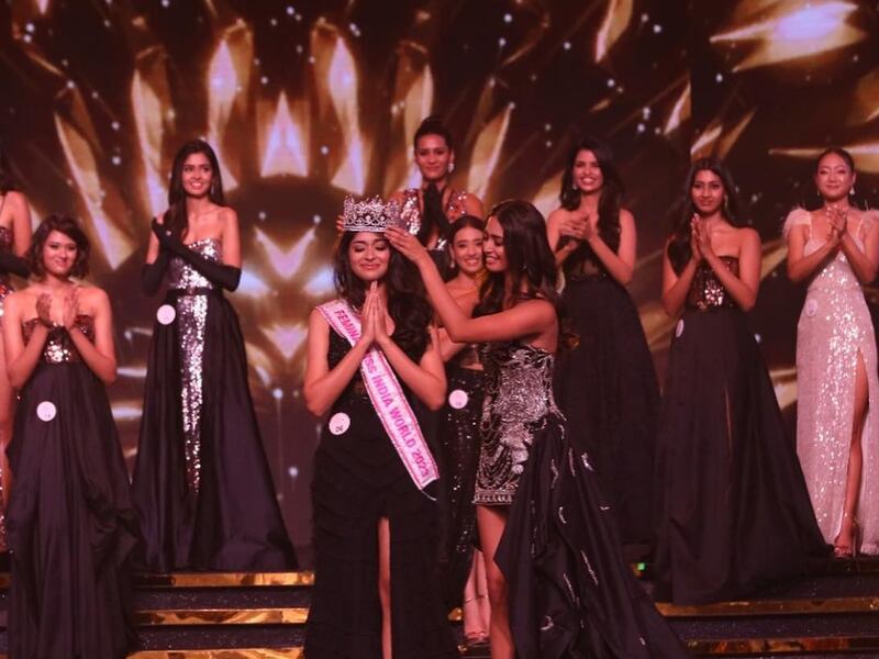Nandini Gupta is crowned Femina Miss India World 2023. Photo: Femina Miss India