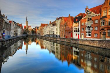 Souvenirs you'll keep for a lifetime: Katy picked up a painting of the picturesque Bruges in Belgium. Photo: Getty
