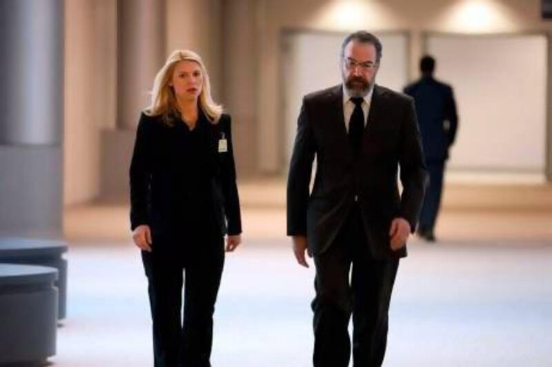 Claire Danes and Mandy Patinkin star as CIA agents trying to uncover a terrorist plot in Homeland. Courtesy Showtime