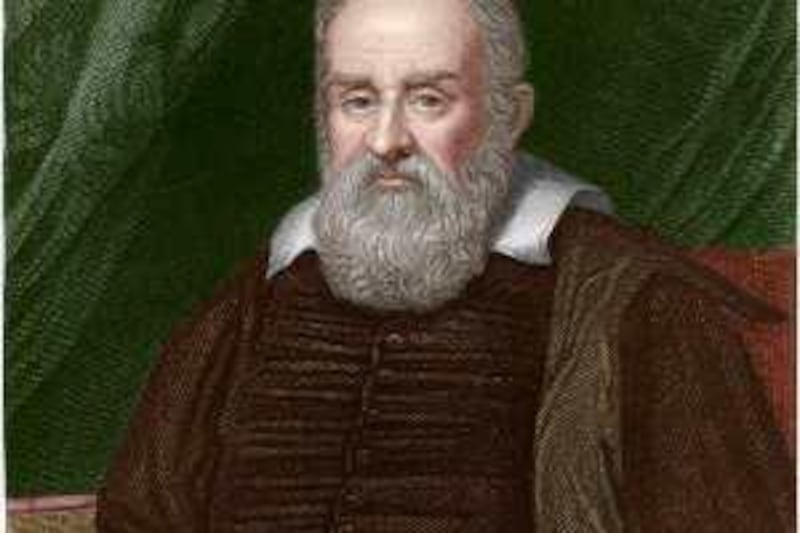 Italian astronomer Galileo Galilei, historical art