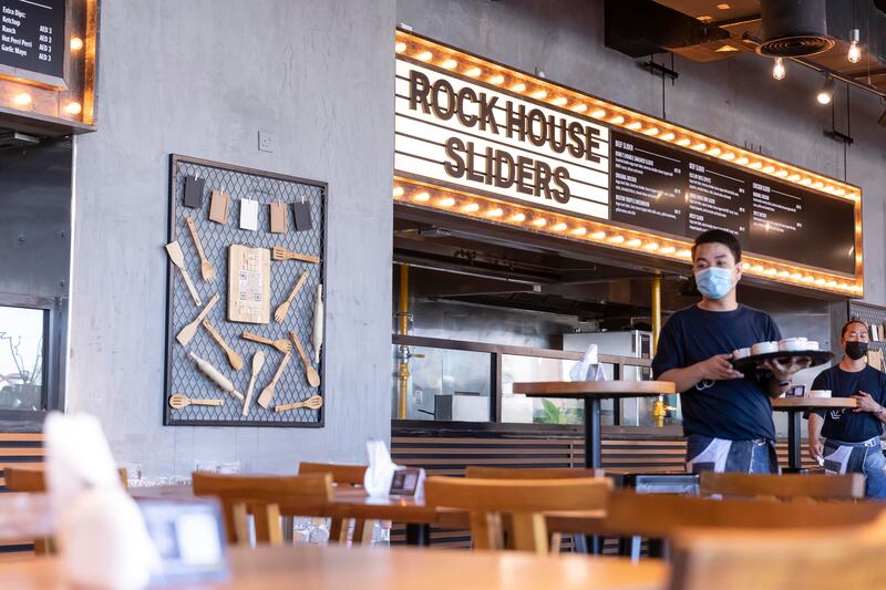 Rock House Sliders, known for their burgers, is at Social Distrikt.
