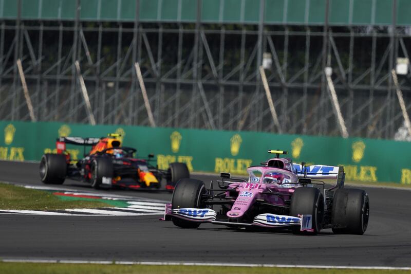 Lance Stroll of Racing Point during the 70th Anniversary Grand Prix. EPA