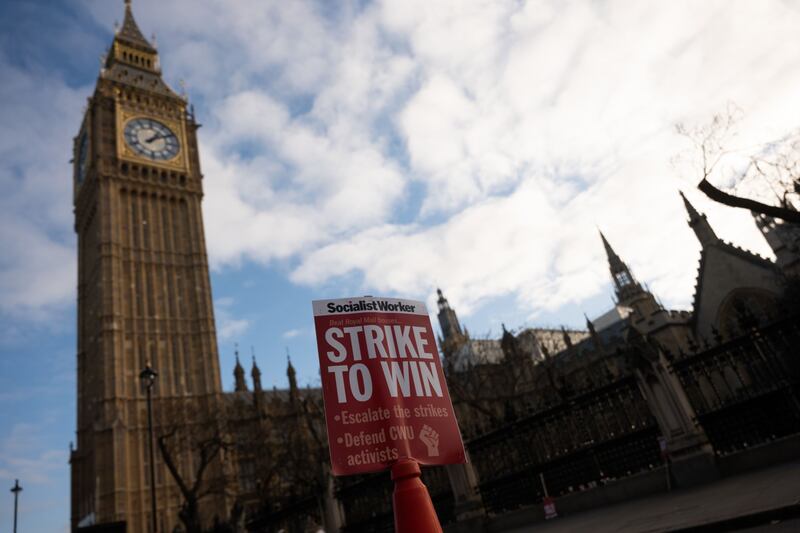 People across Britain are likely to be affected by strikes over the Christmas period. Bloomberg