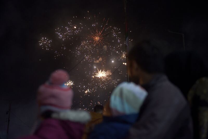 A fireworks display in Karachi. AFP