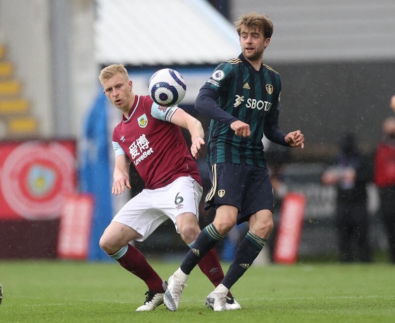 Ben Mee - 5: Had been solid enough in first half and helped keep Bamford very quiet but he and Tarkowski lost their defensive shape as Leeds ran riot after break. Reuters